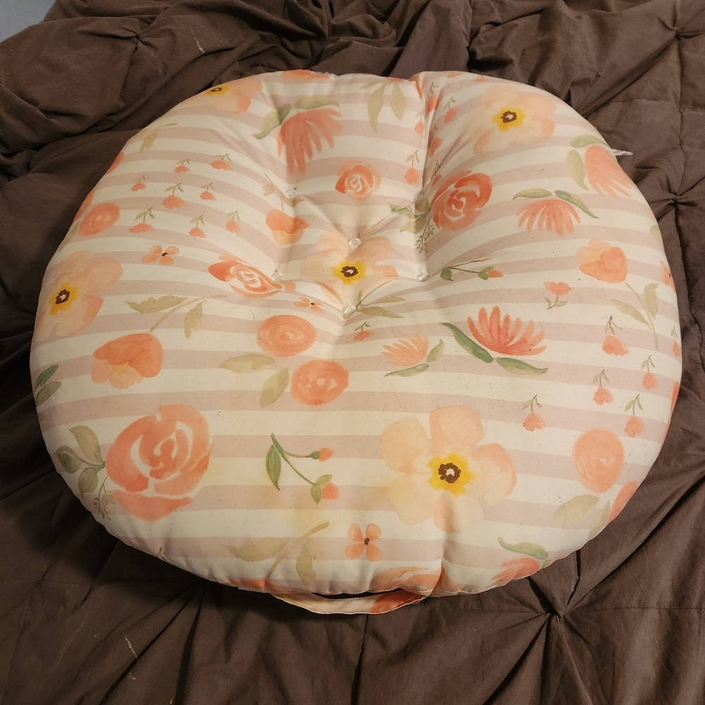 Bobby Lounge Pillow w/ Grey Minky Cover